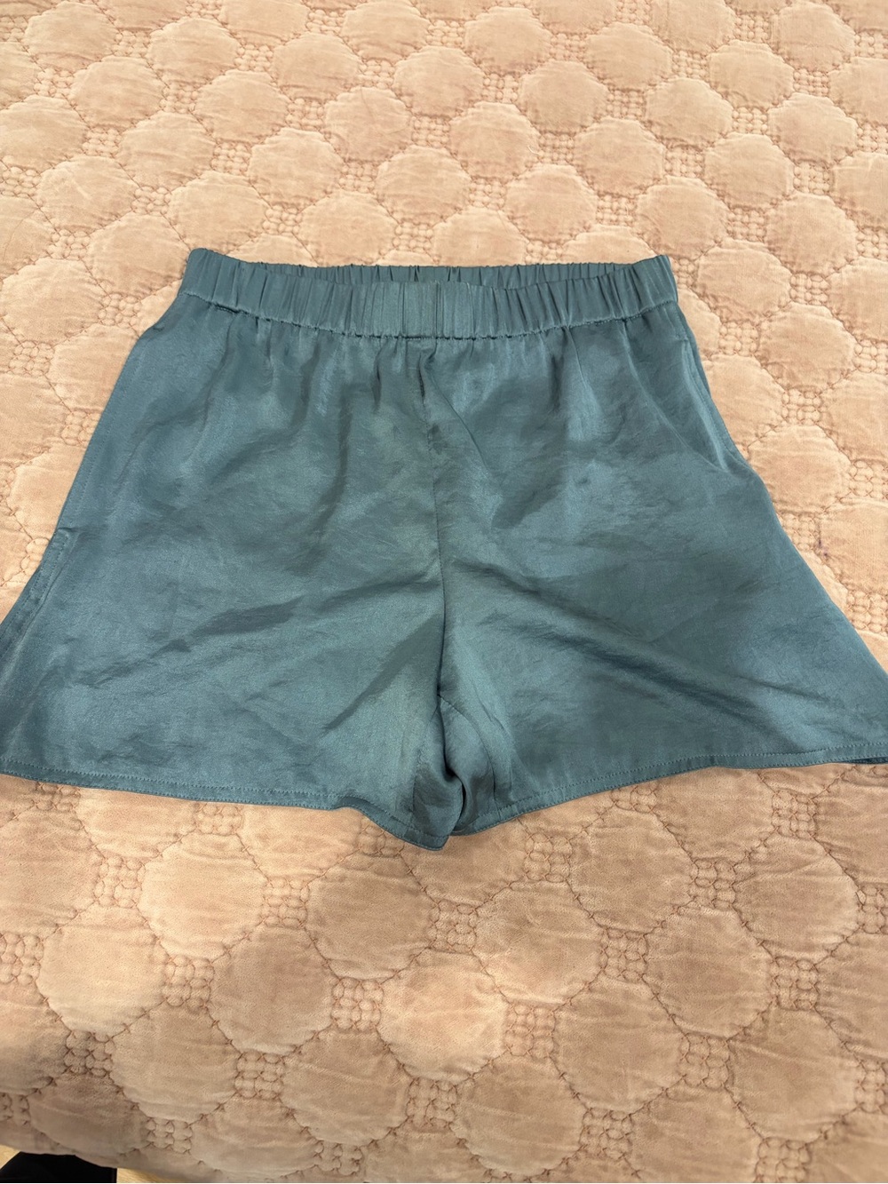 Theory Teal Athletic Pull-On Shorts